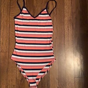 Striped bodysuit